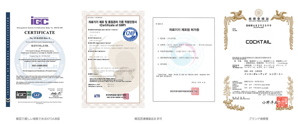 承認取得工場及び生産ライン